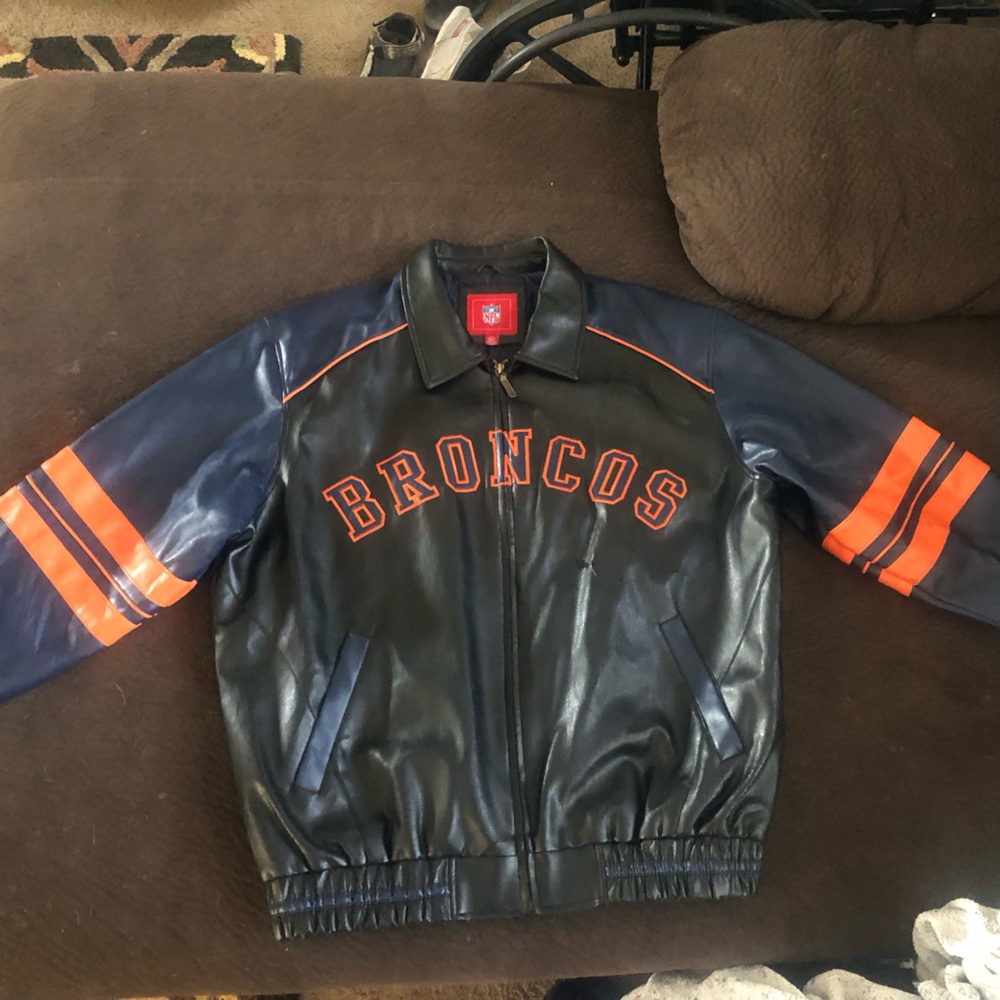 Genuine, NFL,  broncos jacket, large make offe